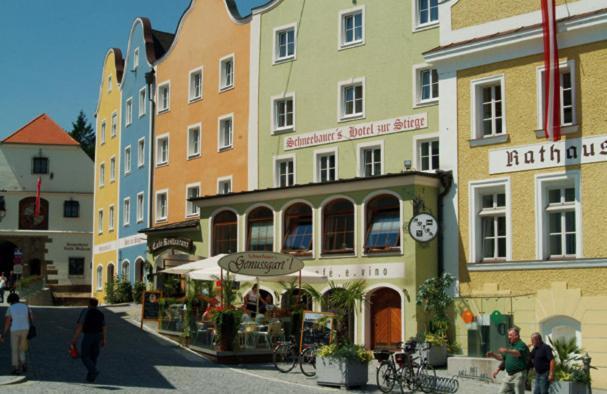 Hotel Stiegenwirt Schärding Esterno foto